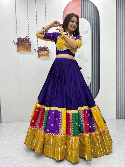 Navratri Special Most Trending Multi Color Lehenga Choli