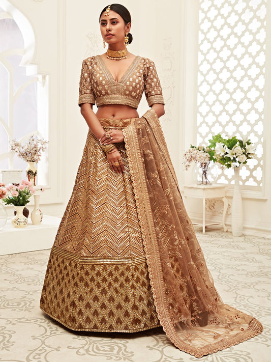 Attractive Semi Stitiched Unique Bridal Lehenga